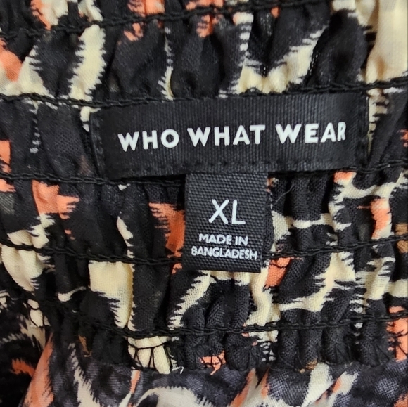 Who What Wear Leopard Print Ruffle Top Size XL - Picture 8 of 11